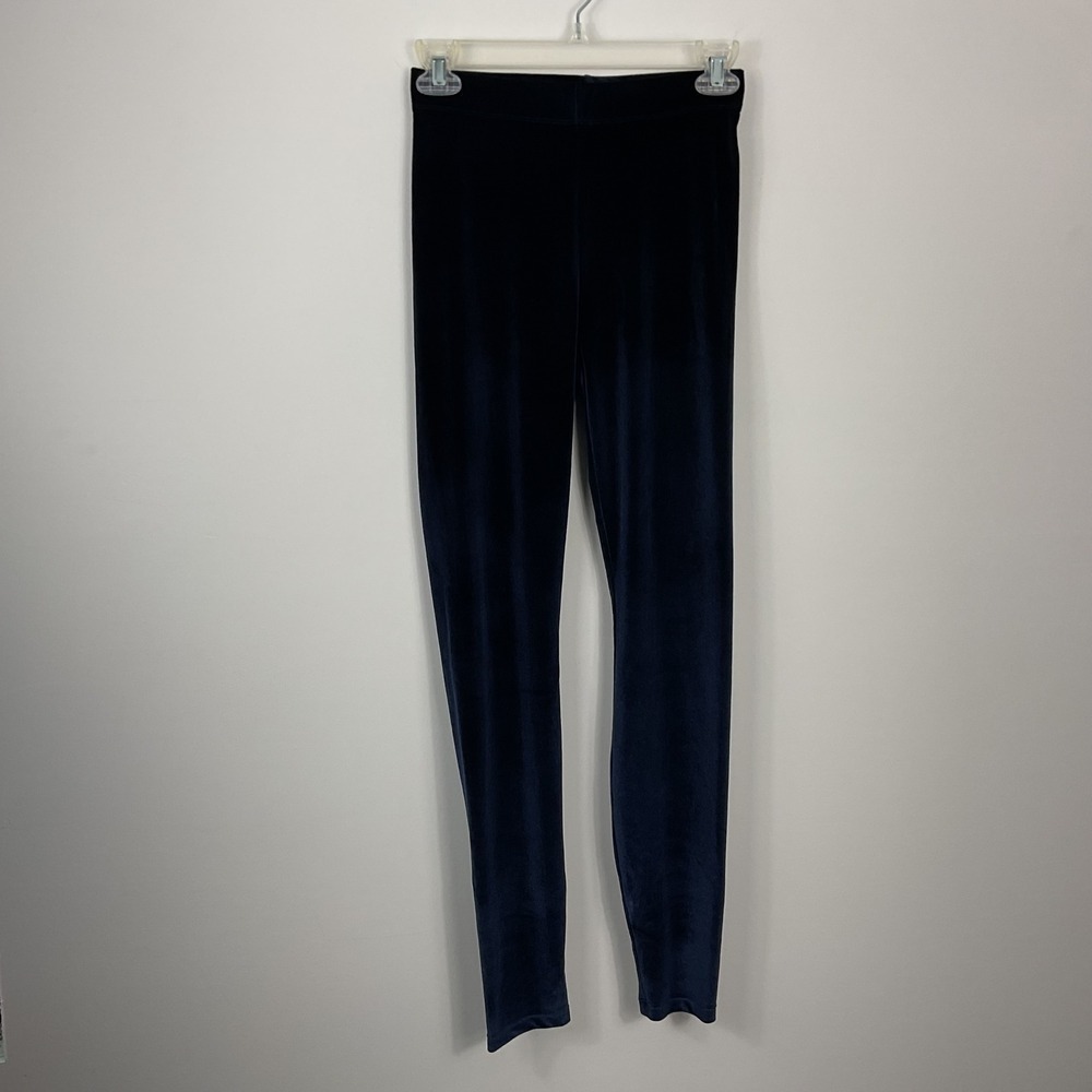Fabletics Emma Velour Leggings Deep Navy High Waisted Small